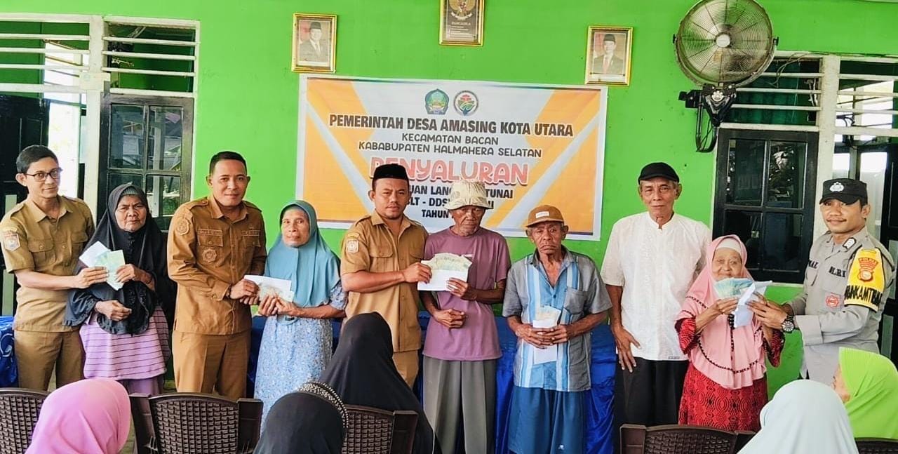 Pemdes Amasing Kota Utara Tuntaskan BLT Tahap II, Intensif Kader Posyandu & Guru Ngaji Juga